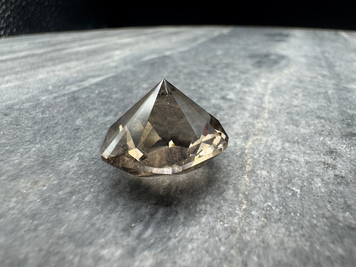 Smoky Quartz Imperfect Snow Blossom cut - Clark County - 31 carats