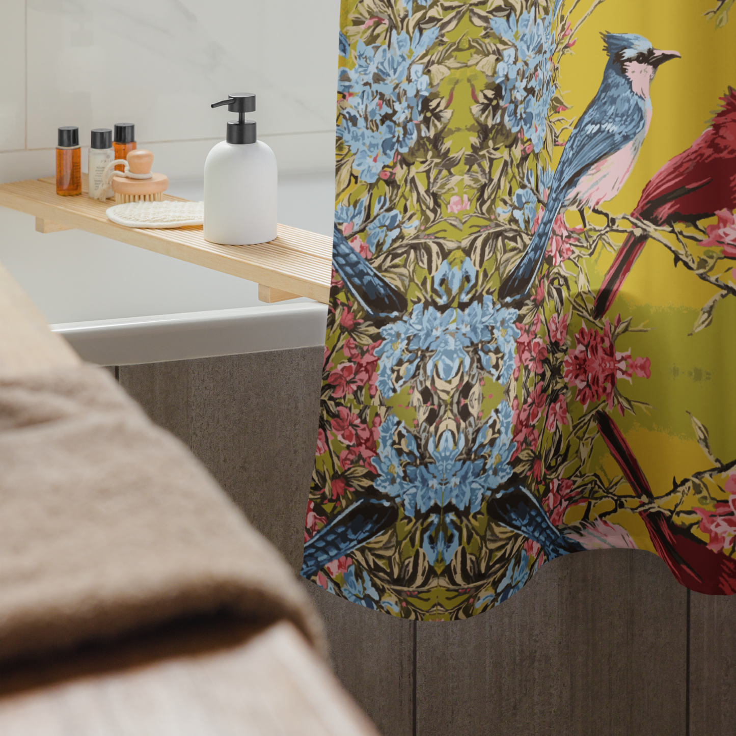 ORFINART Aerials Shower curtain