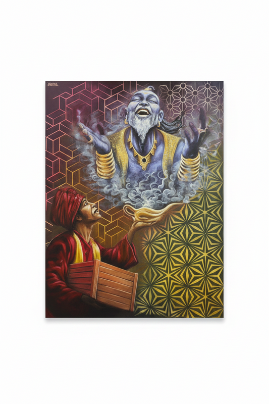 Revelations of a Sacred Relic | Original Acrylic Painting
