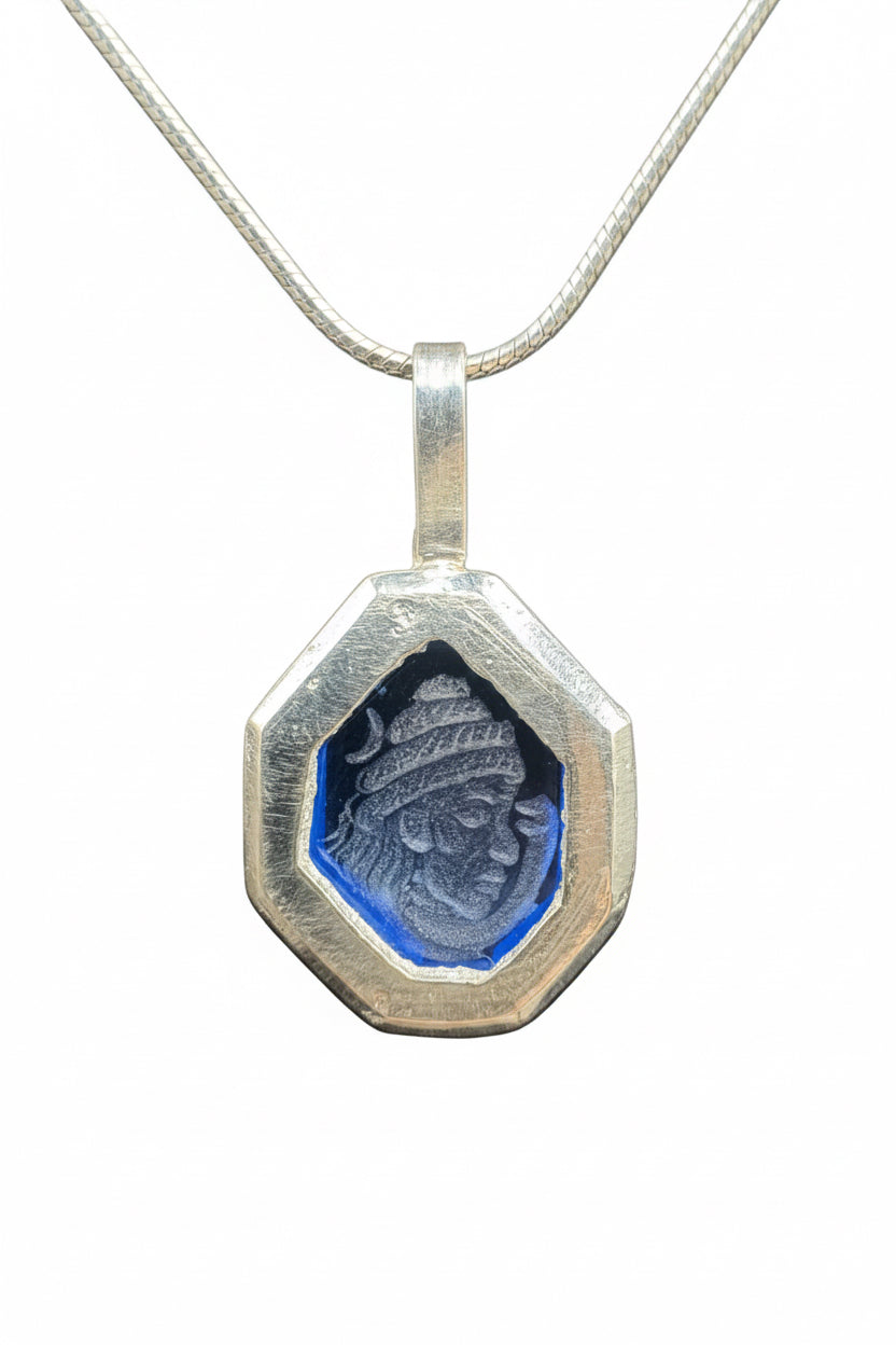 Shiva’s Gaze — Sapphire Intaglio