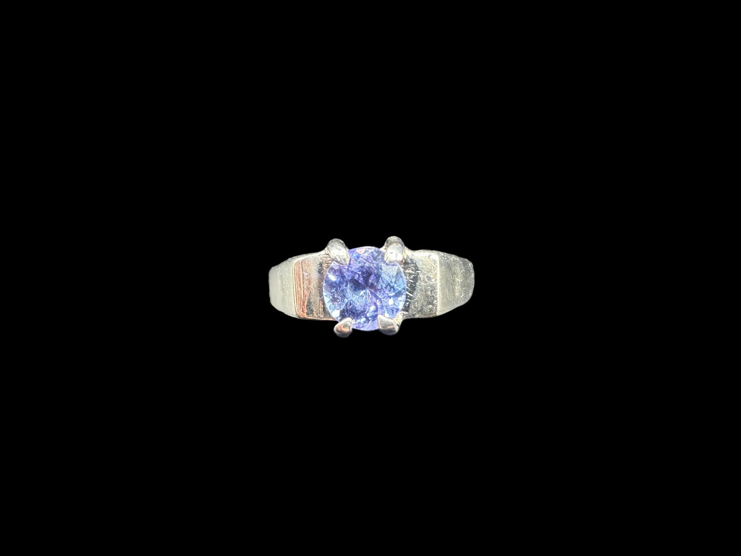 Handmade Tanzanite 925 Silver Euro-shank Size 4.5