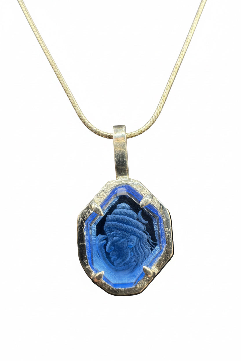 Shiva’s Gaze — Sapphire Intaglio