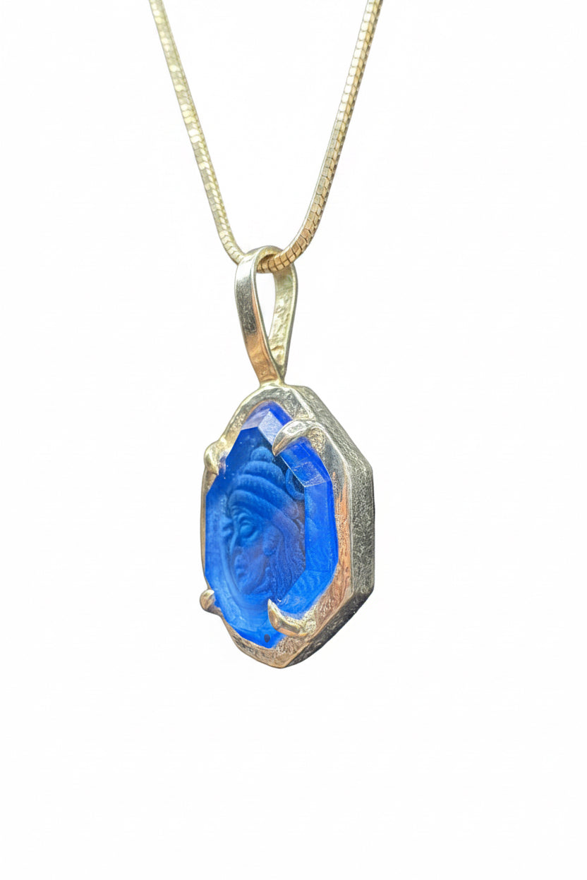 Shiva’s Gaze — Sapphire Intaglio