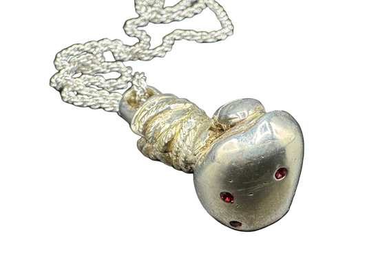 Handmade 925 Ruby Boxing Glove Pendant