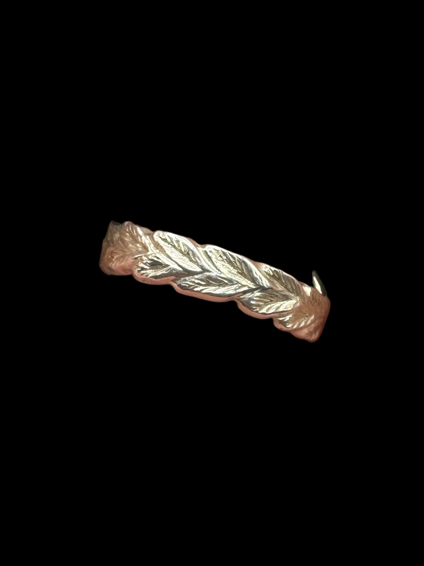 Aquamarine Cabochon Reverse Intaglio Flower 925 Silver Ring Size 7.5