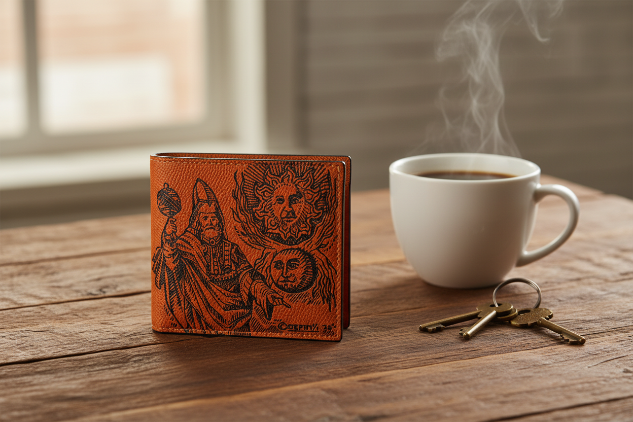 American Hermés — Coach Custom Painted Wallet