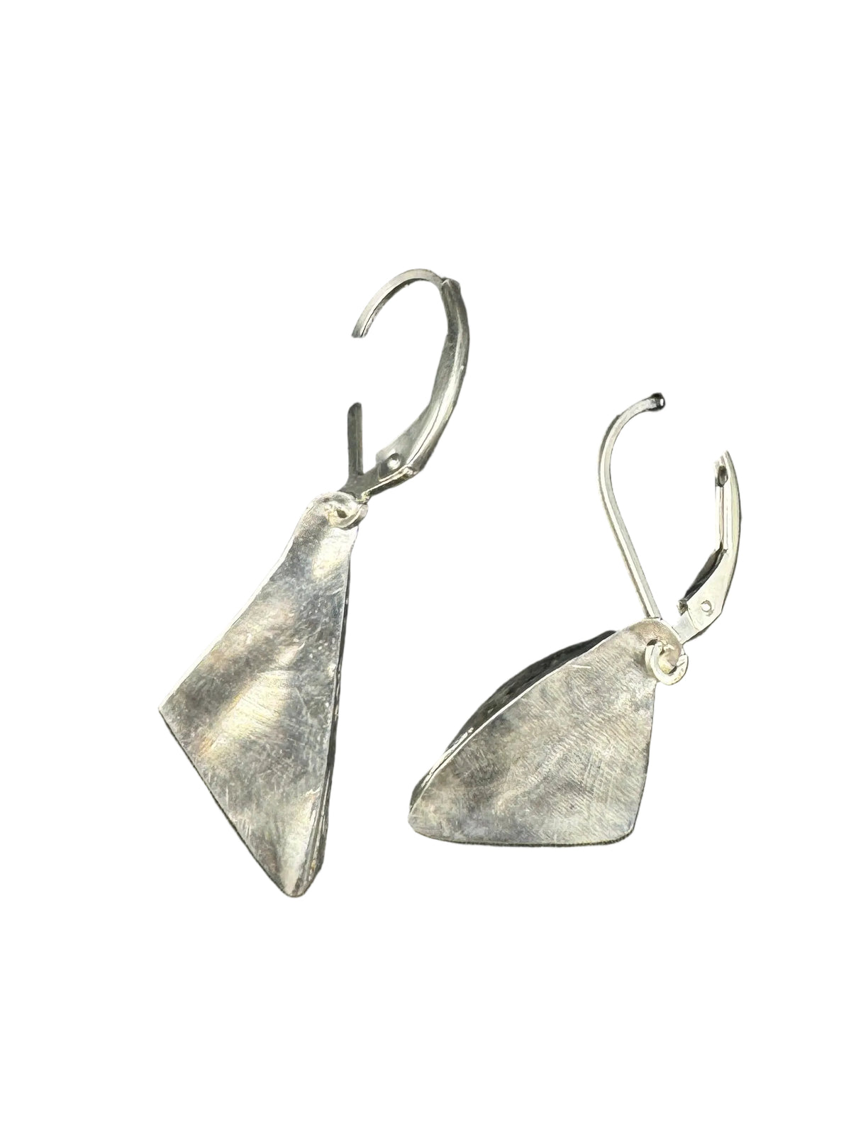 Mismatched Turquoise & Smoky Quartz Earrings in .925 Sterling Silver