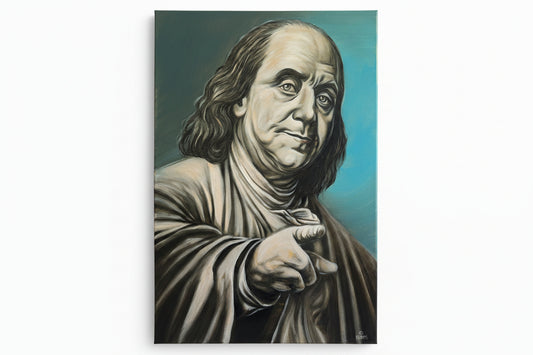 Benjamin Franklin | Original Oil Painting