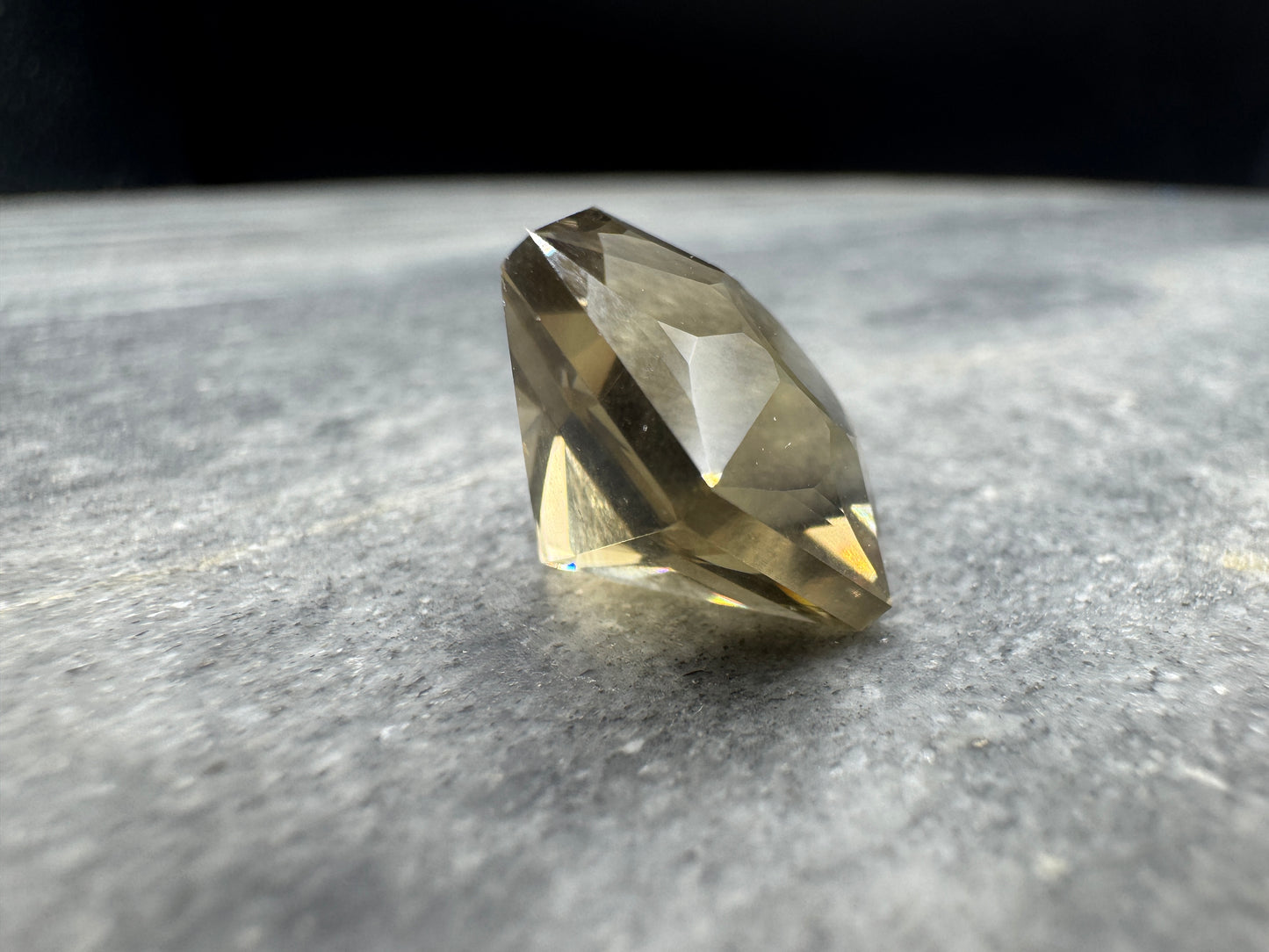 Citrine Modified Heart Hexagon custom cut - Africa -  16.1 carats