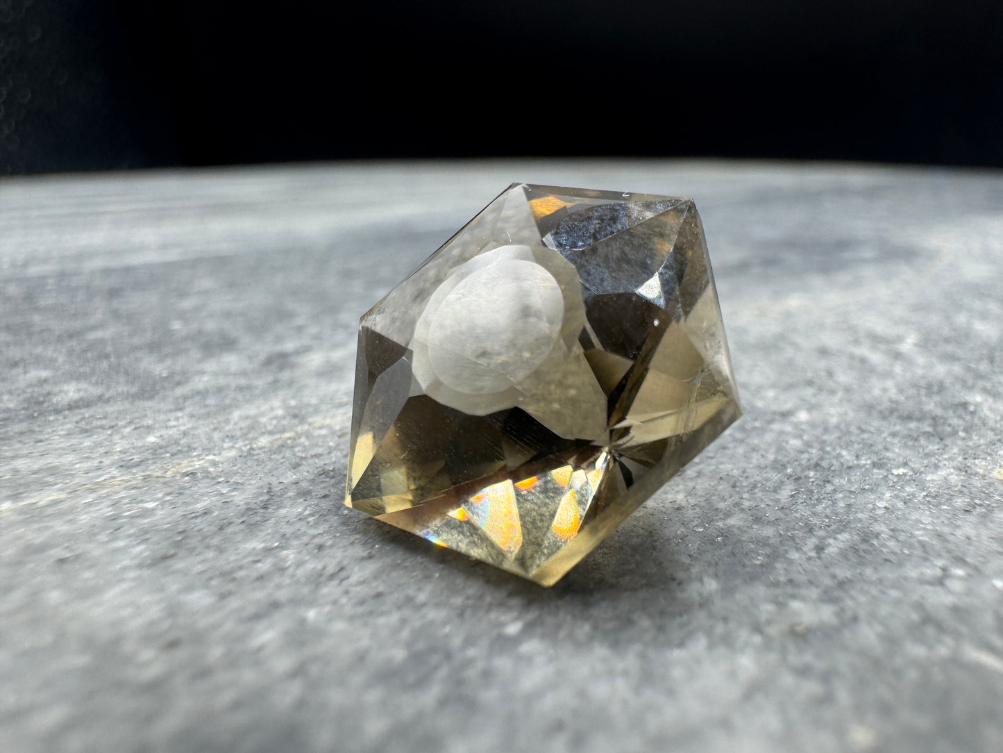 Citrine Modified Heart Hexagon custom cut - Africa -  16.1 carats