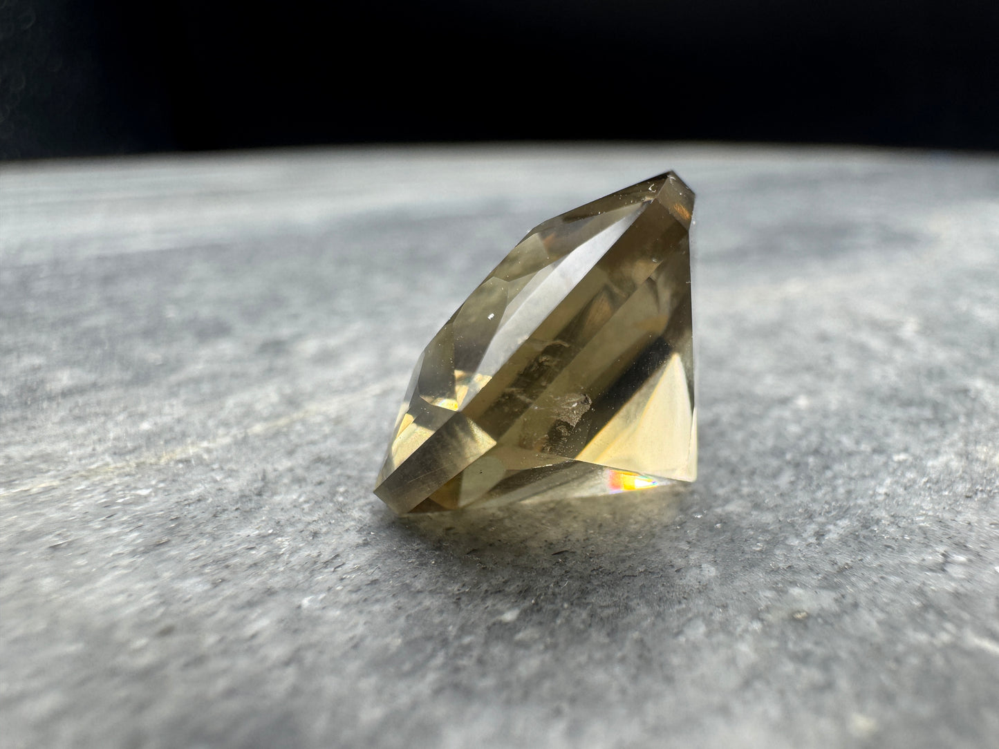 Citrine Modified Heart Hexagon custom cut - Africa -  16.1 carats