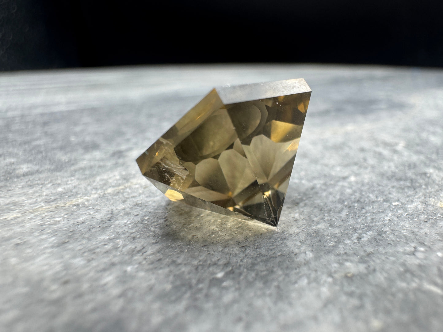 Citrine Modified Heart Hexagon custom cut - Africa -  16.1 carats