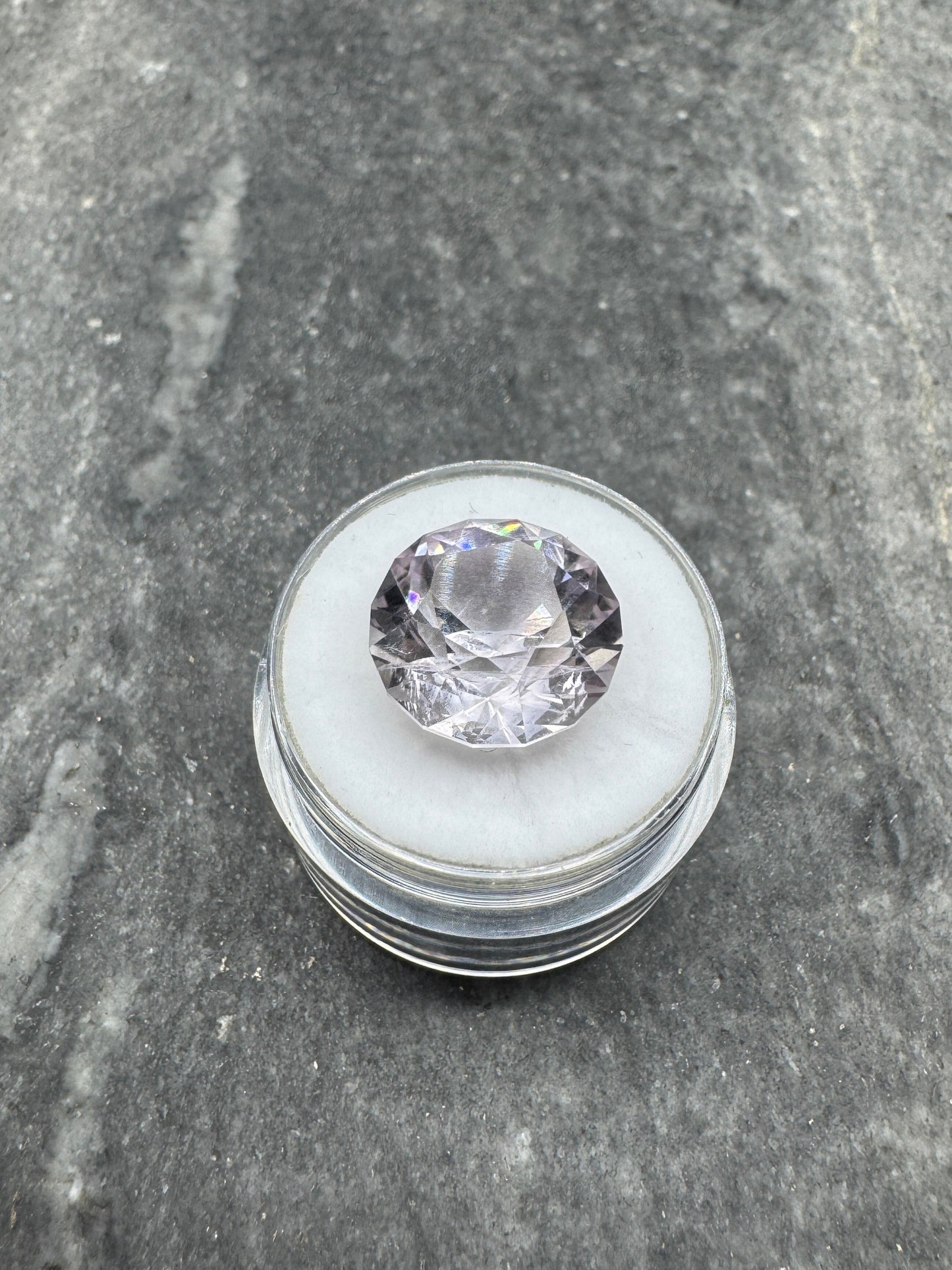 Amethyst Round Brilliant Cut - Hallelujah Junction - 10.1 carats