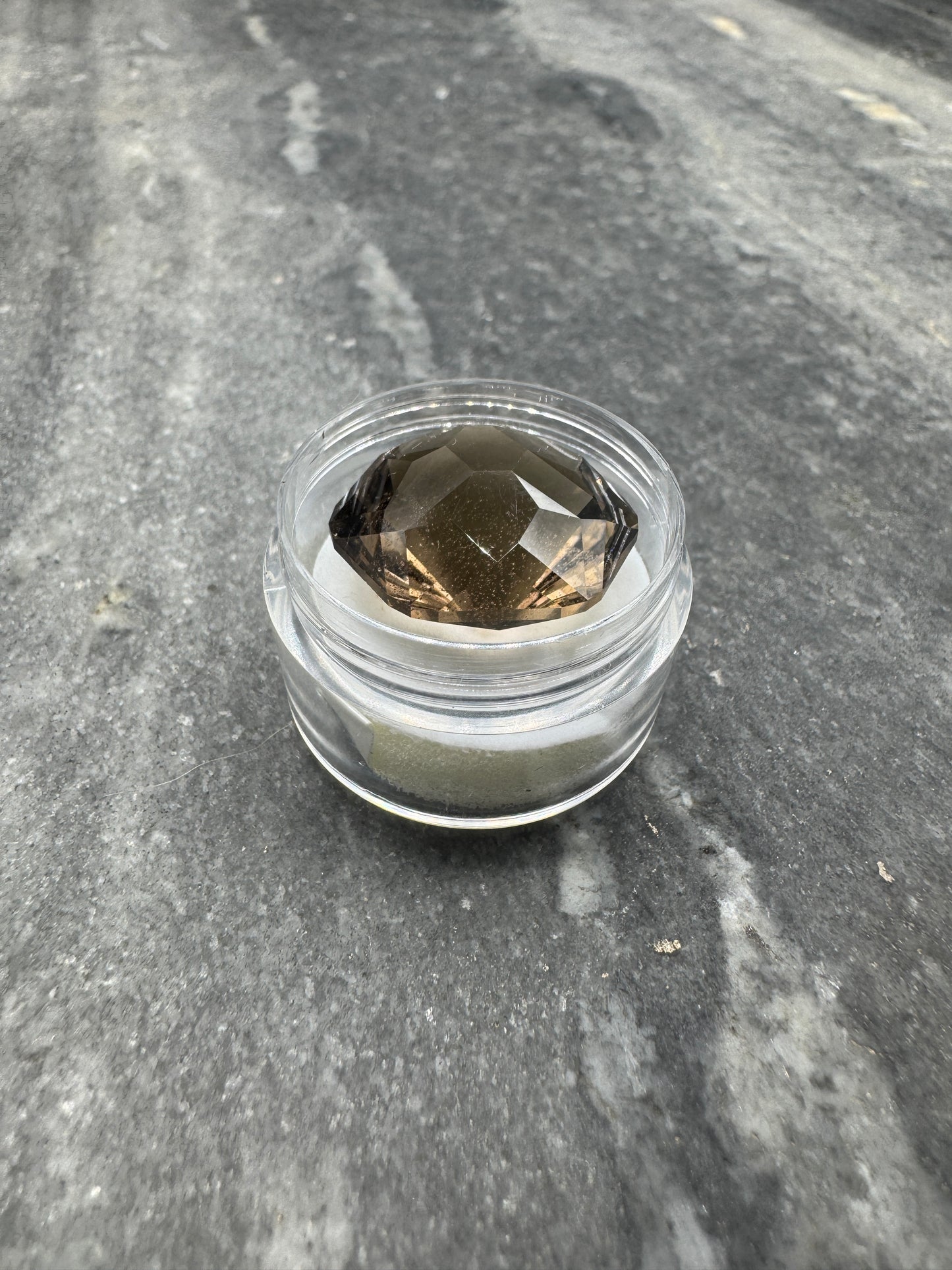 Smoky Quartz Imperfect Snow Blossom cut - Clark County - 31 carats