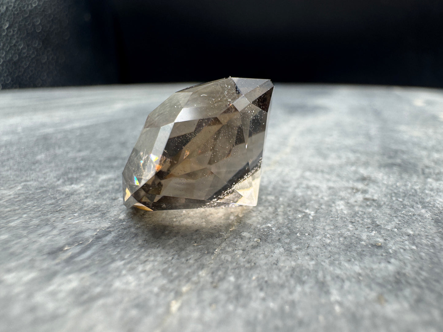 Smoky Quartz Imperfect Snow Blossom cut - Clark County - 31 carats