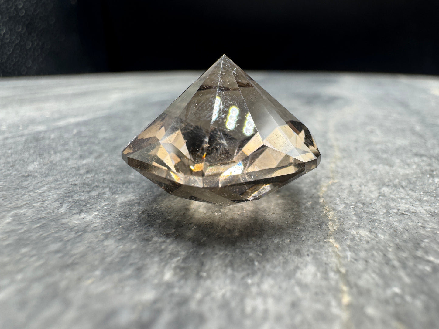 Smoky Quartz Imperfect Snow Blossom cut - Clark County - 31 carats