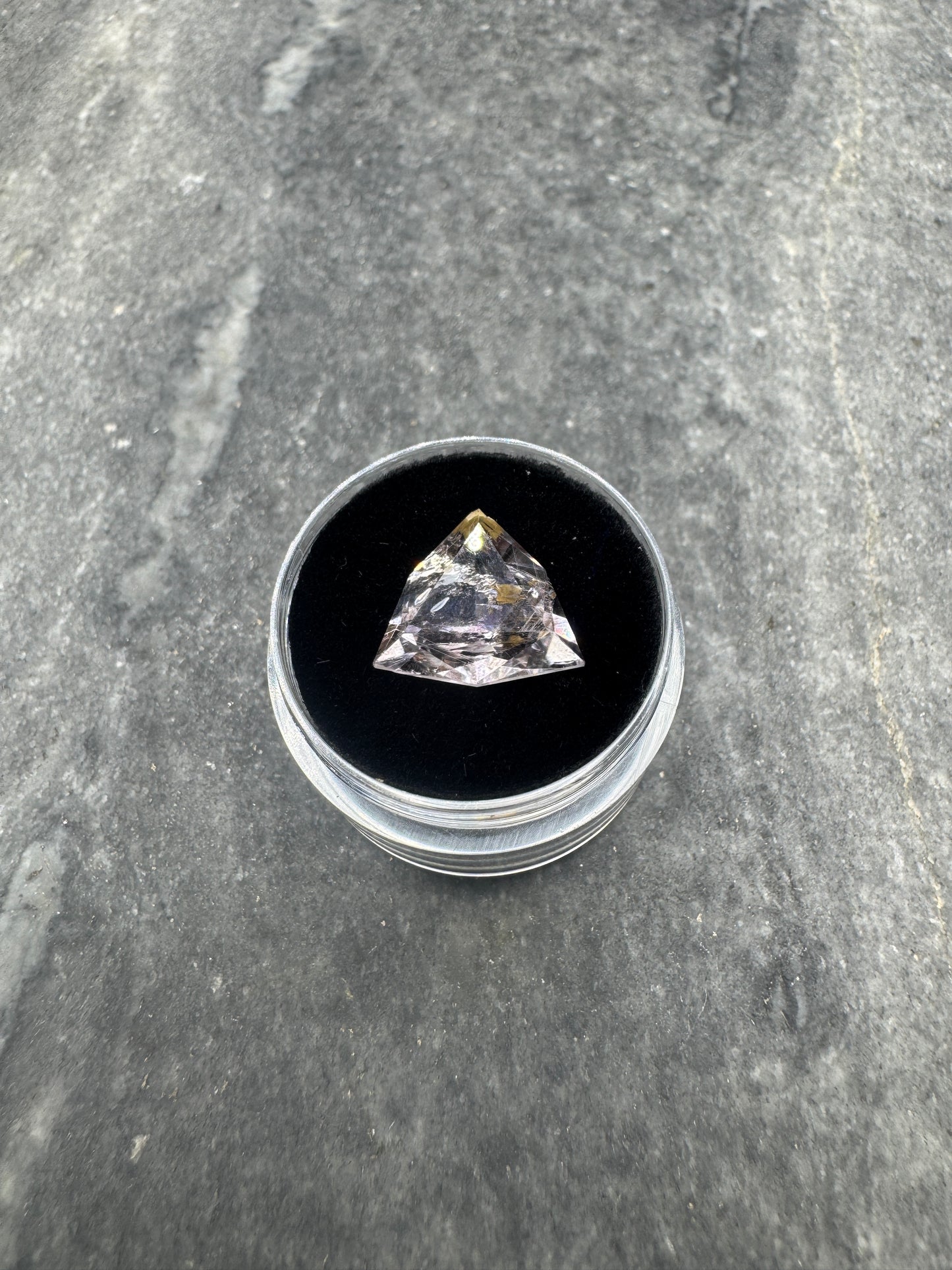 Amethyst Tri Retro cut - Hallelujah Junction - 5.49 carats