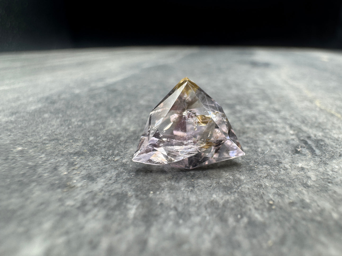 Amethyst Tri Retro cut - Hallelujah Junction - 5.49 carats