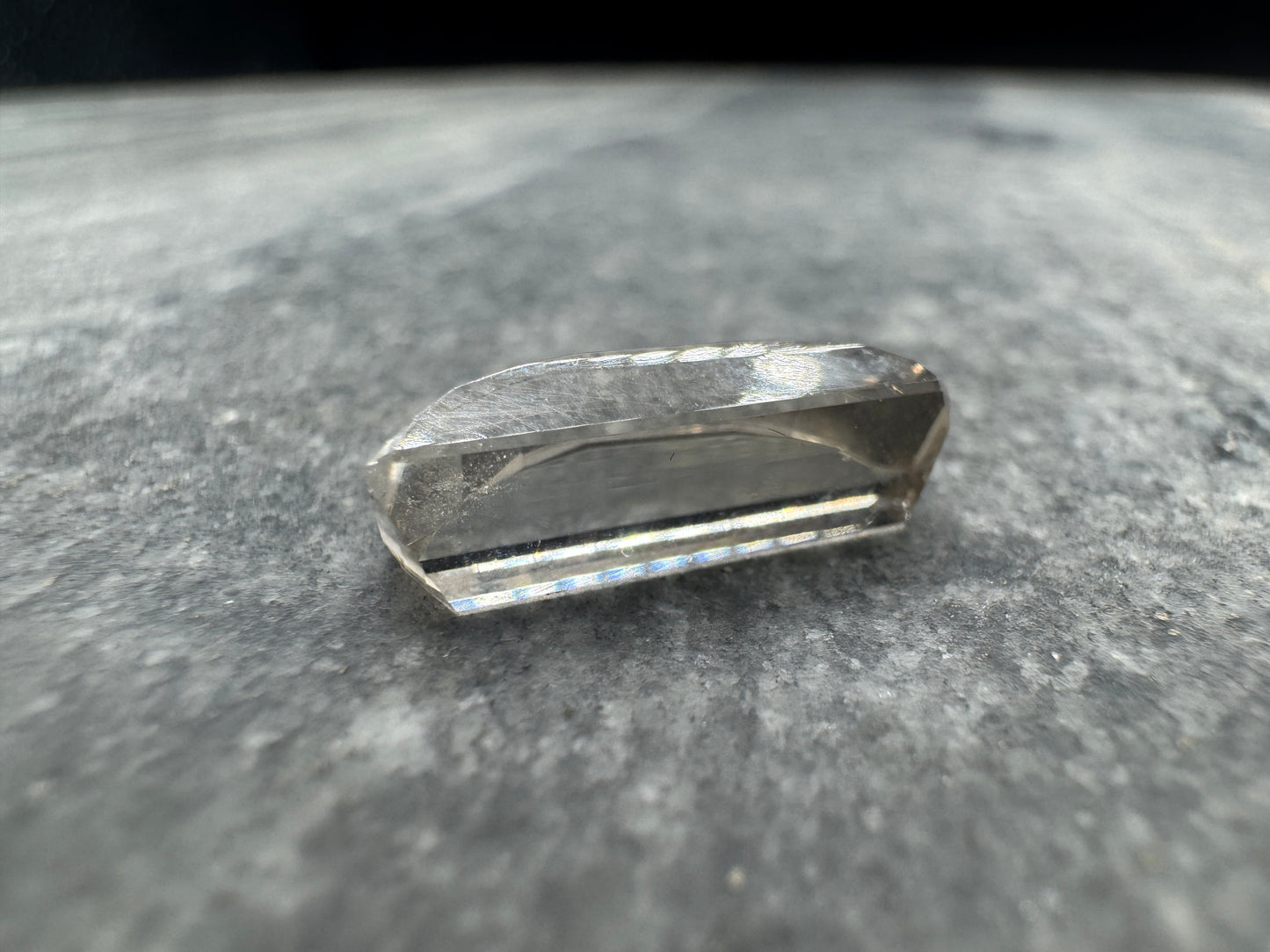 Smoky Quartz modified pixel cut - 5.7 carats