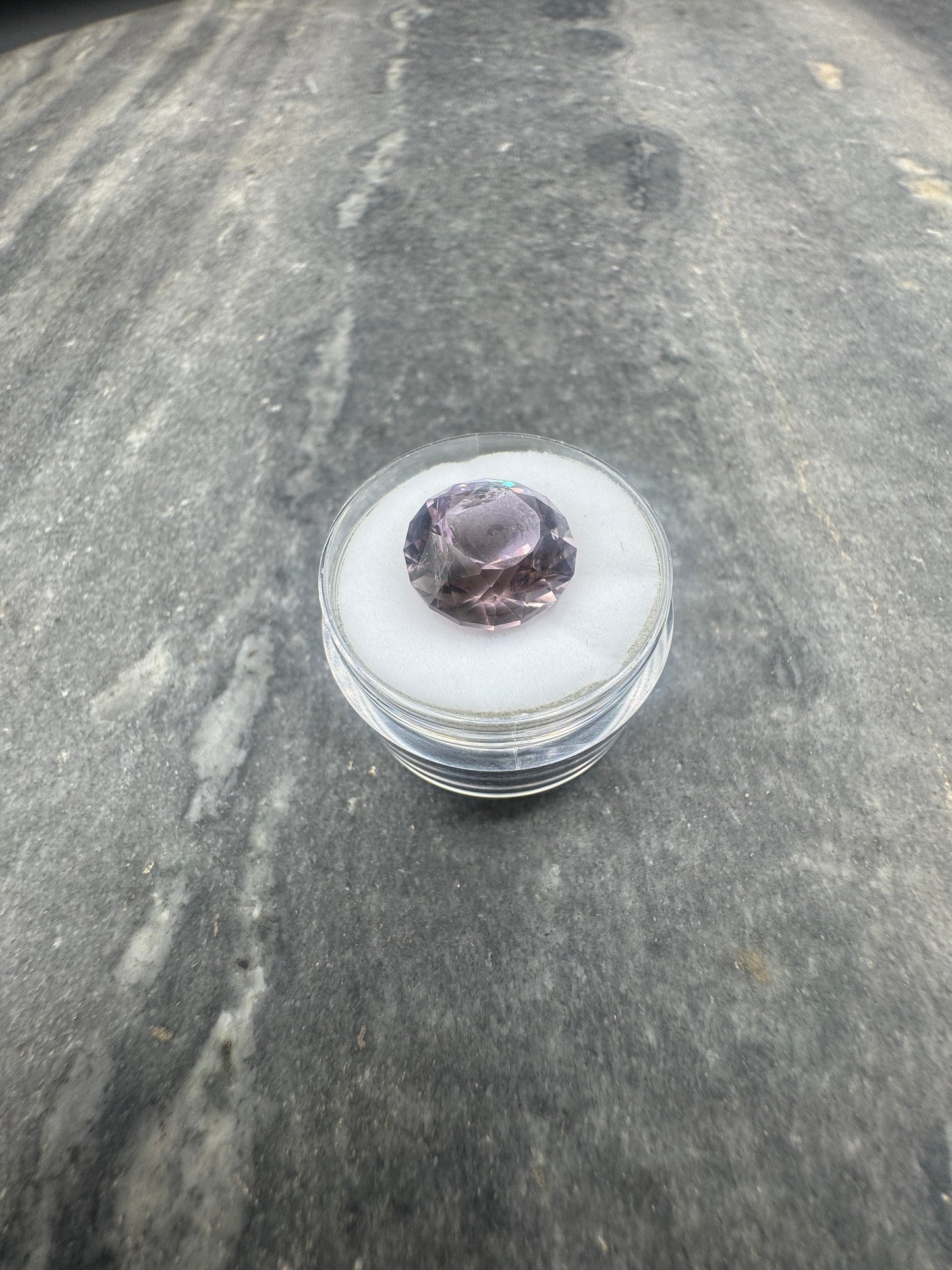 Amethyst Round Brilliant - Hallelujah Junction - 7.7 carats