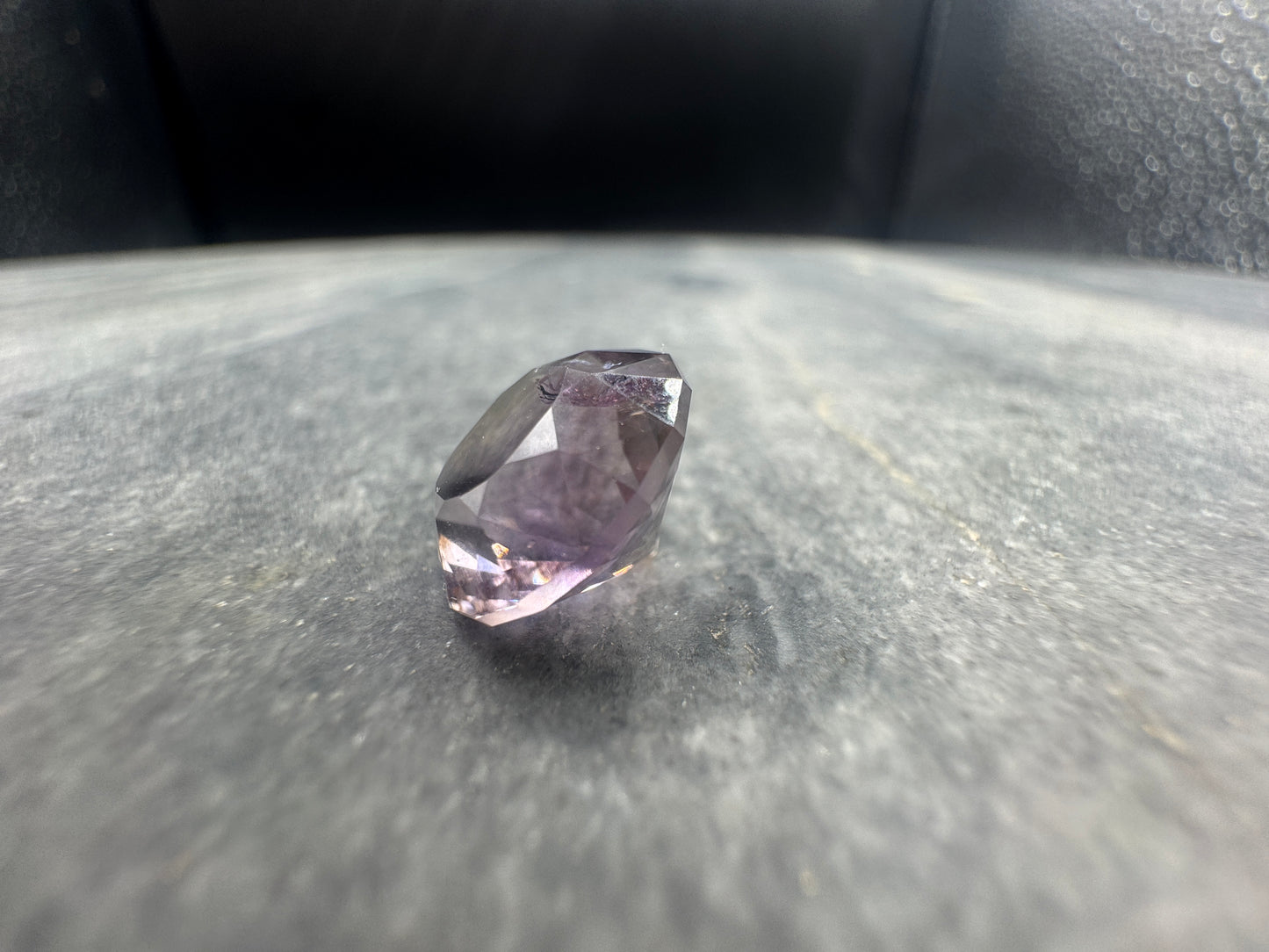 Amethyst Round Brilliant - Hallelujah Junction - 7.7 carats