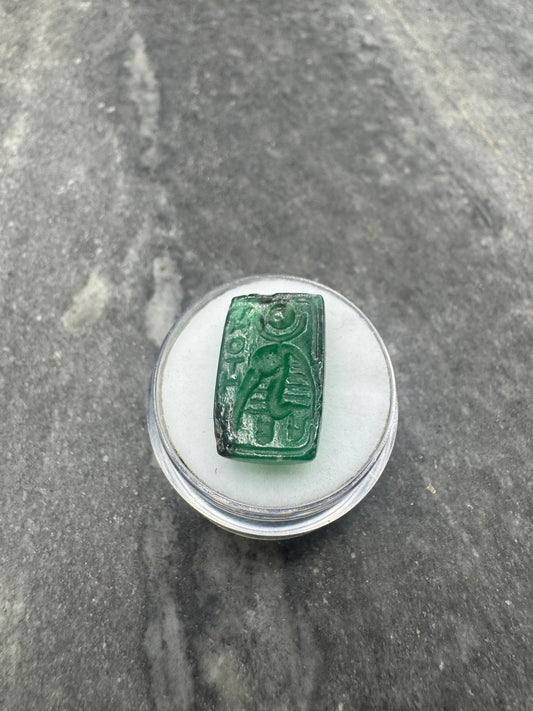 THOTH Tavoletta di Smeraldo 11,315 carati Intaglio
