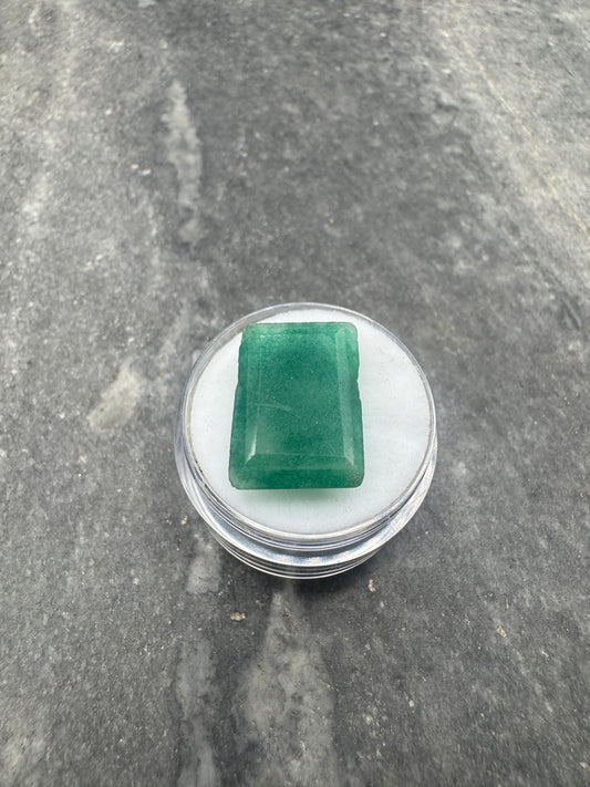 Smeraldo Naturale Colombiano 10.91 carati Angelo che suona l'arpa