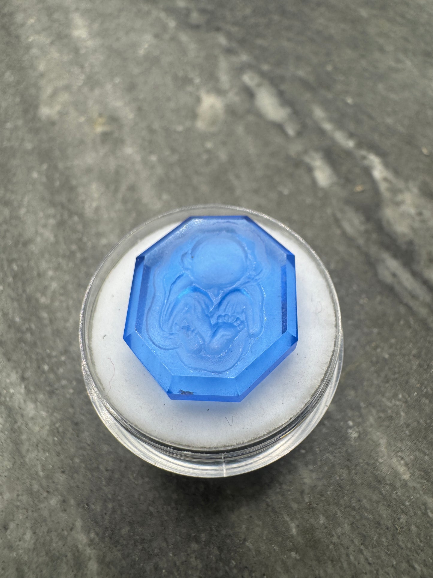 Synthetic Sapphire 19.28 Da Vinci's Baby Sketch