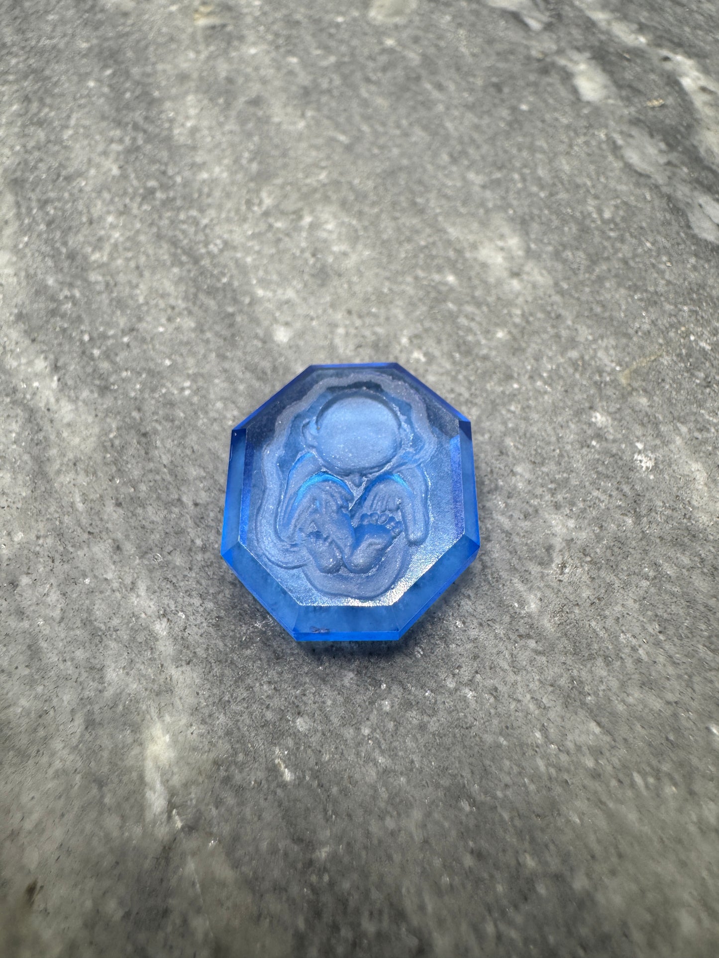 Synthetic Sapphire 19.28 Da Vinci's Baby Sketch