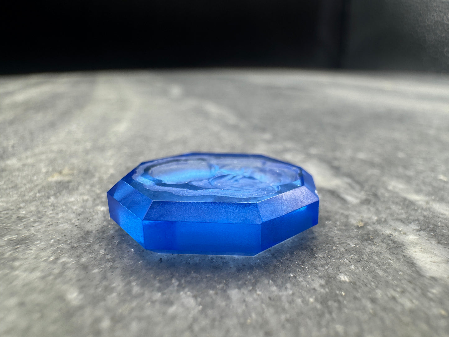 Synthetic Sapphire 19.28 Da Vinci's Baby Sketch
