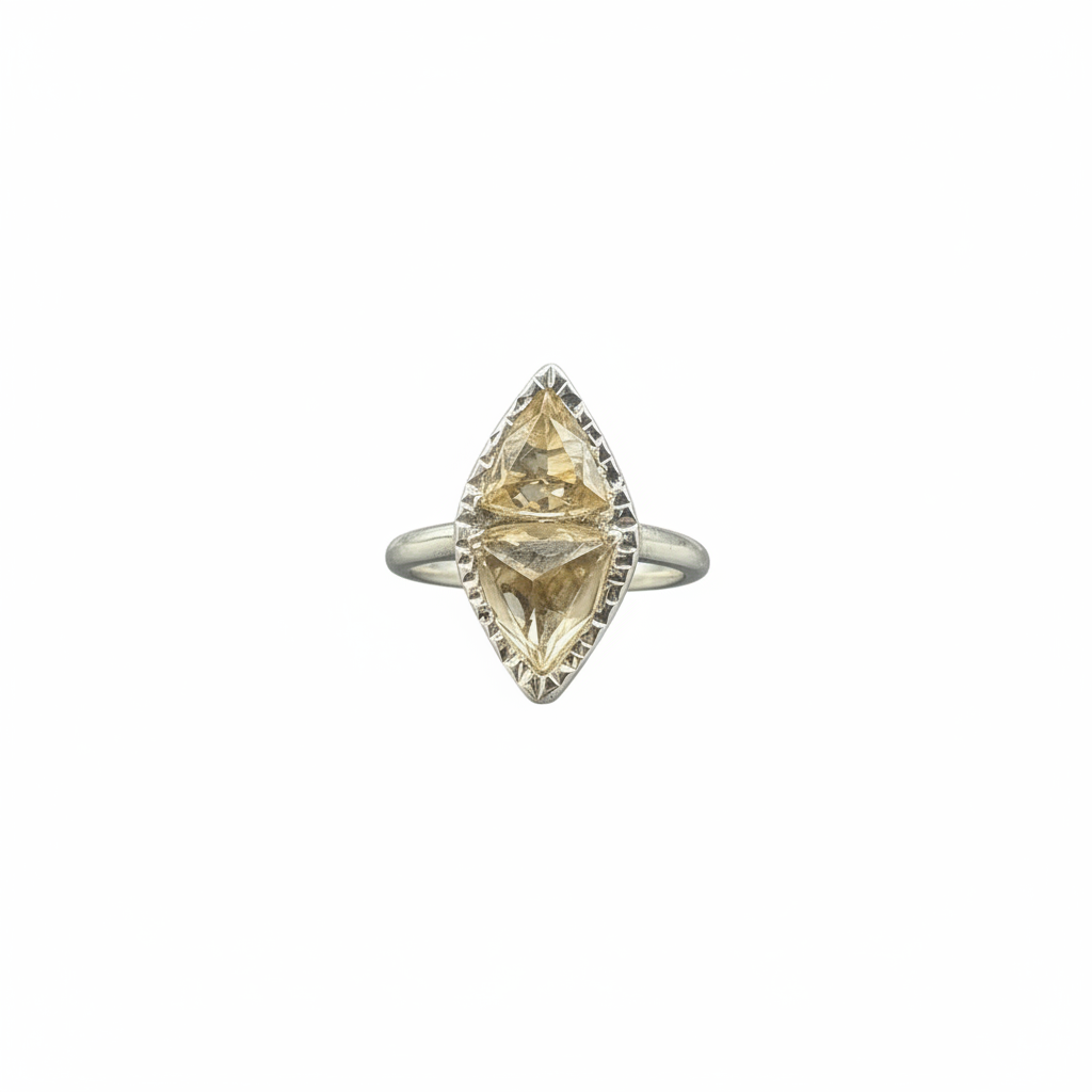 As Above, So Below Ring | Oregon Sunstone & Reverse-Set Smoky Quartz Sterling Silver size 6+ Ring
